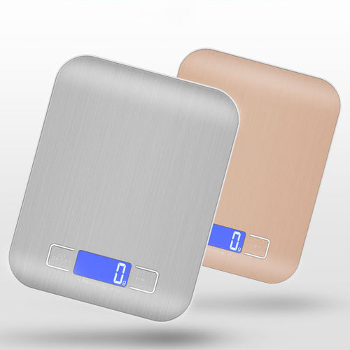 11 LB / 5000g Electronic Kitchen Scale Stainless Steel Digital Food Scale Weighing Scale LCD High Precision Measuring Tools